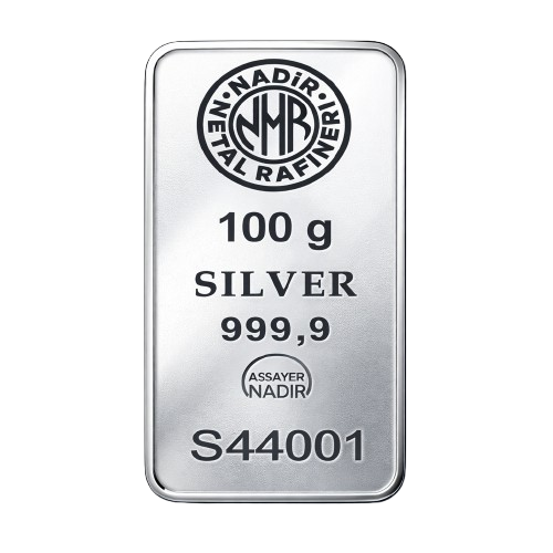 شمش نقره 100 گرم