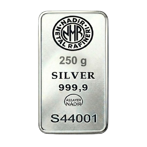 شمش نقره 250 گرم